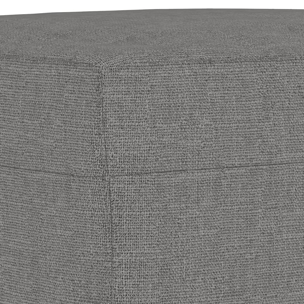 Bankje 100x35x41 cm stof donkergrijs