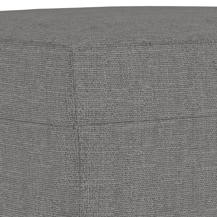 Bankje 100x35x41 cm stof donkergrijs