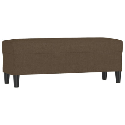 Bankje 100x35x41 cm stof bruin