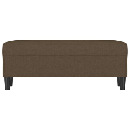 Bankje 100x35x41 cm stof bruin