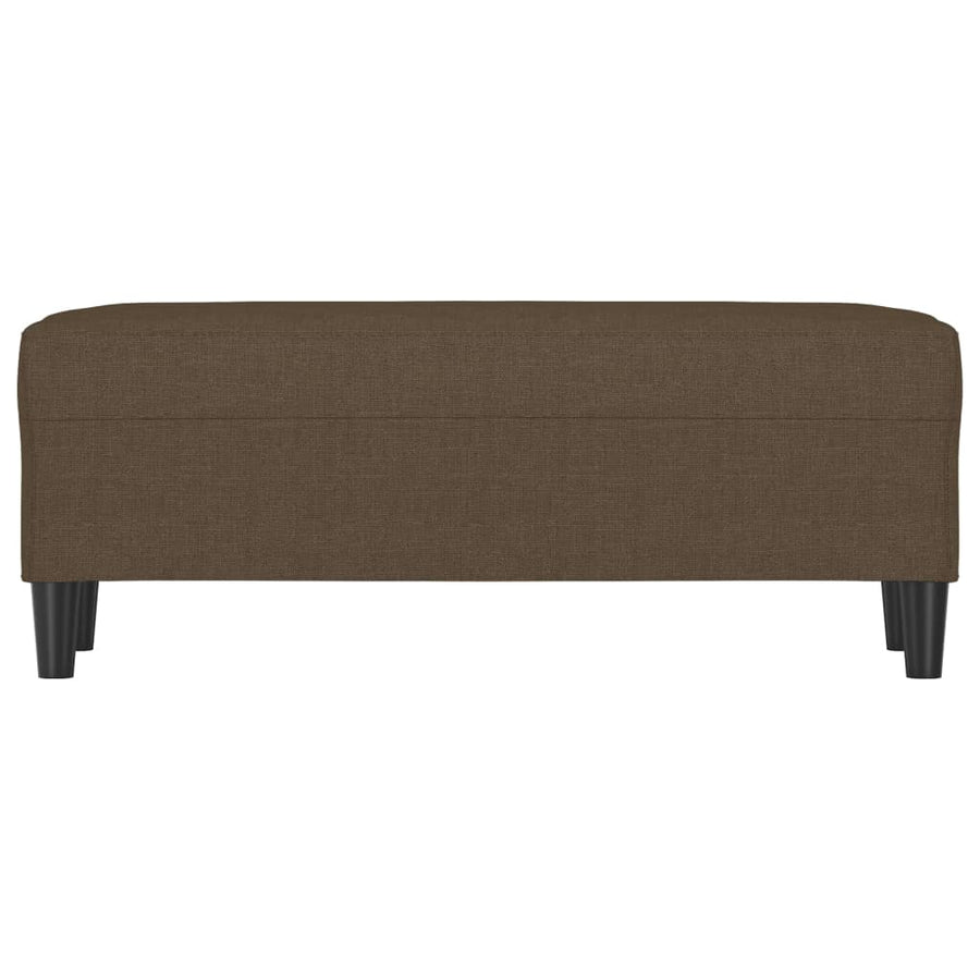 Bankje 100x35x41 cm stof bruin