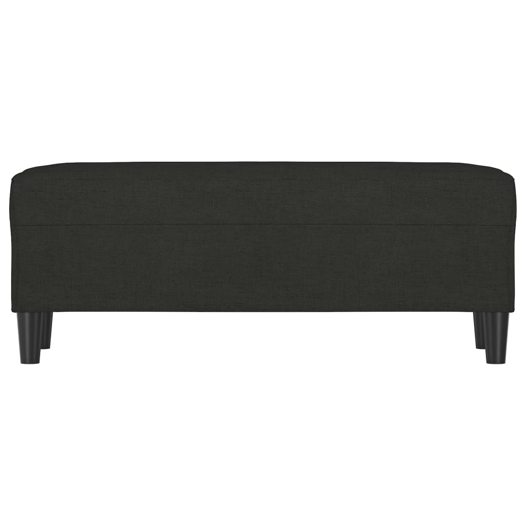 Bankje 100x35x41 cm stof zwart