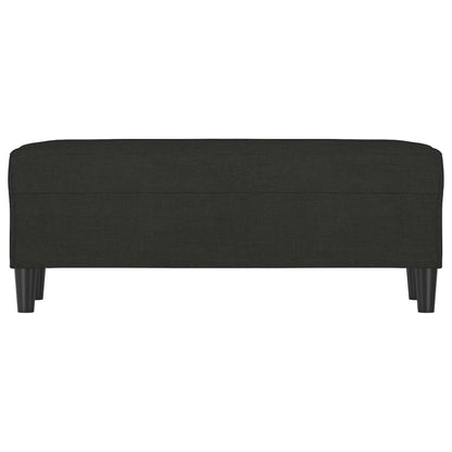 Bankje 100x35x41 cm stof zwart