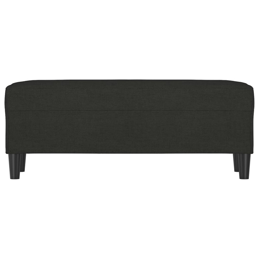 Bankje 100x35x41 cm stof zwart