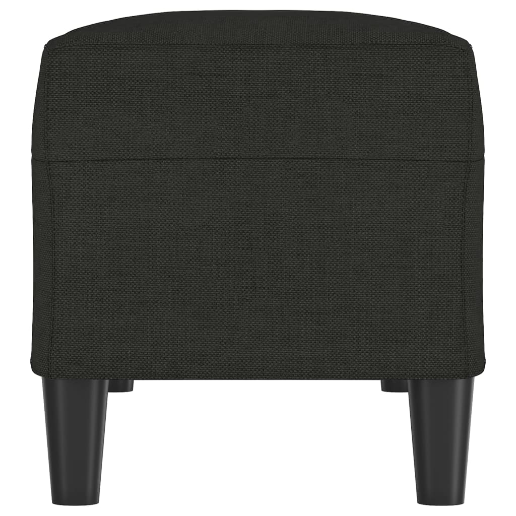 Bankje 100x35x41 cm stof zwart