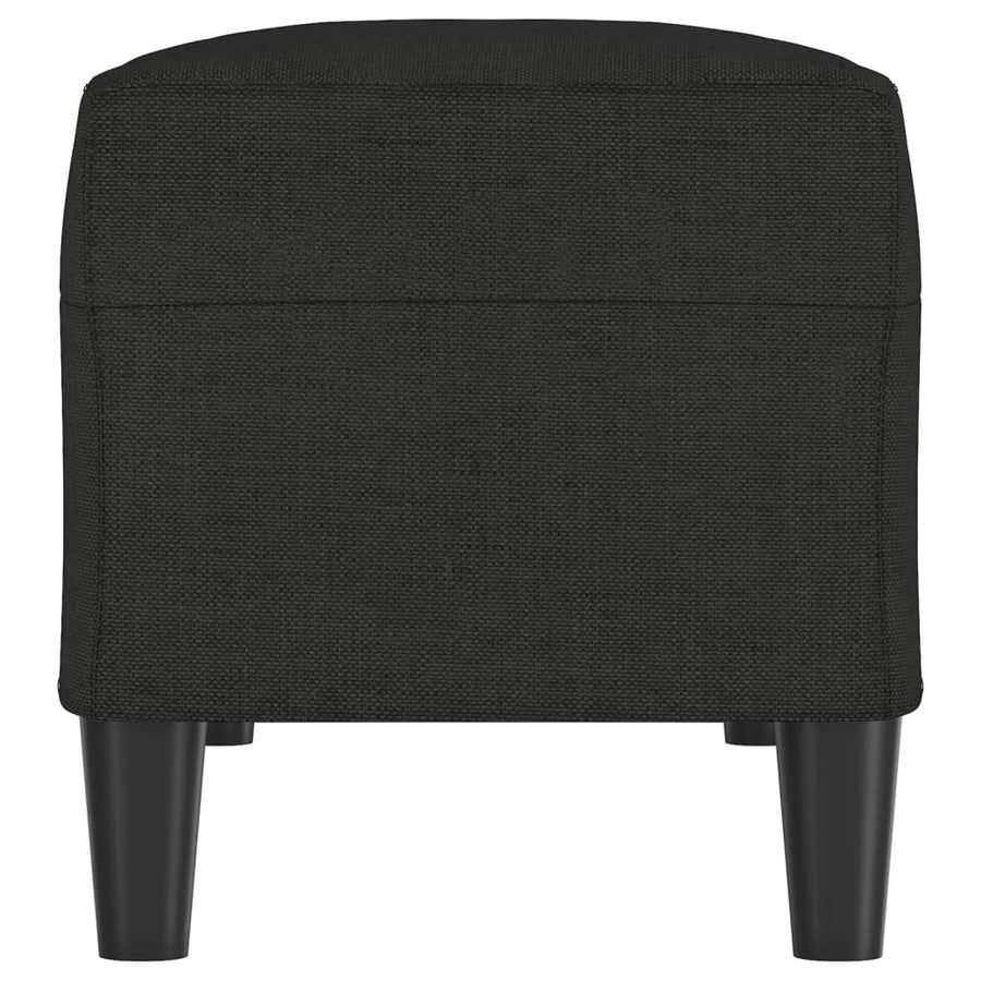 Bankje 100x35x41 cm stof zwart