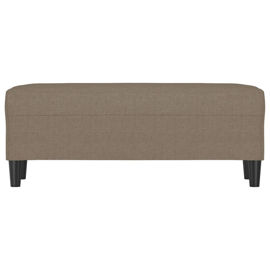 Bankje 100x35x41 cm stof taupe