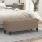 Bench 100x35x41 cm fabric taupe