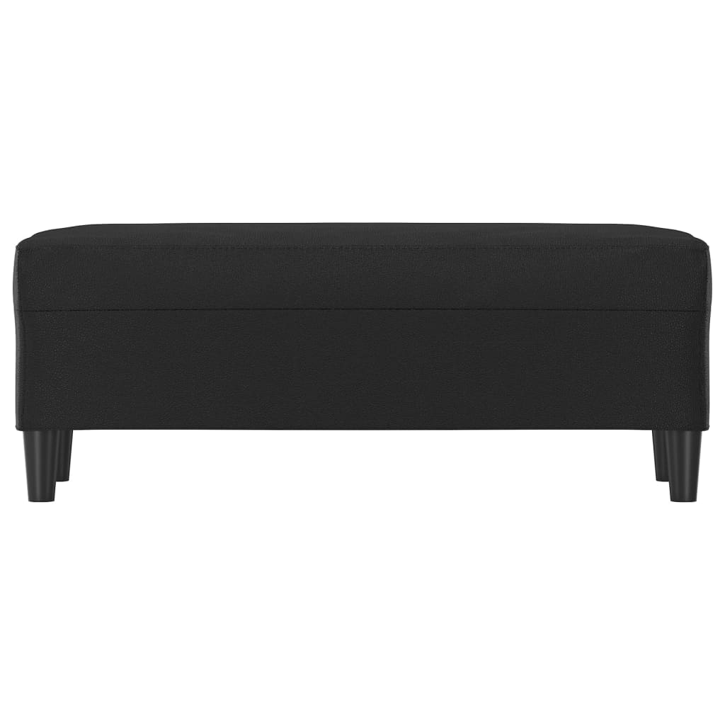 Bankje 100X35X41 Cm Kunstleer Zwart