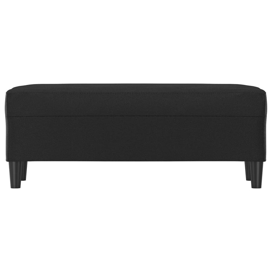 Bankje 100X35X41 Cm Kunstleer Zwart
