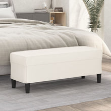 Bankje Kunstleer Kleurig 100 x 35 x 41 cm Crème