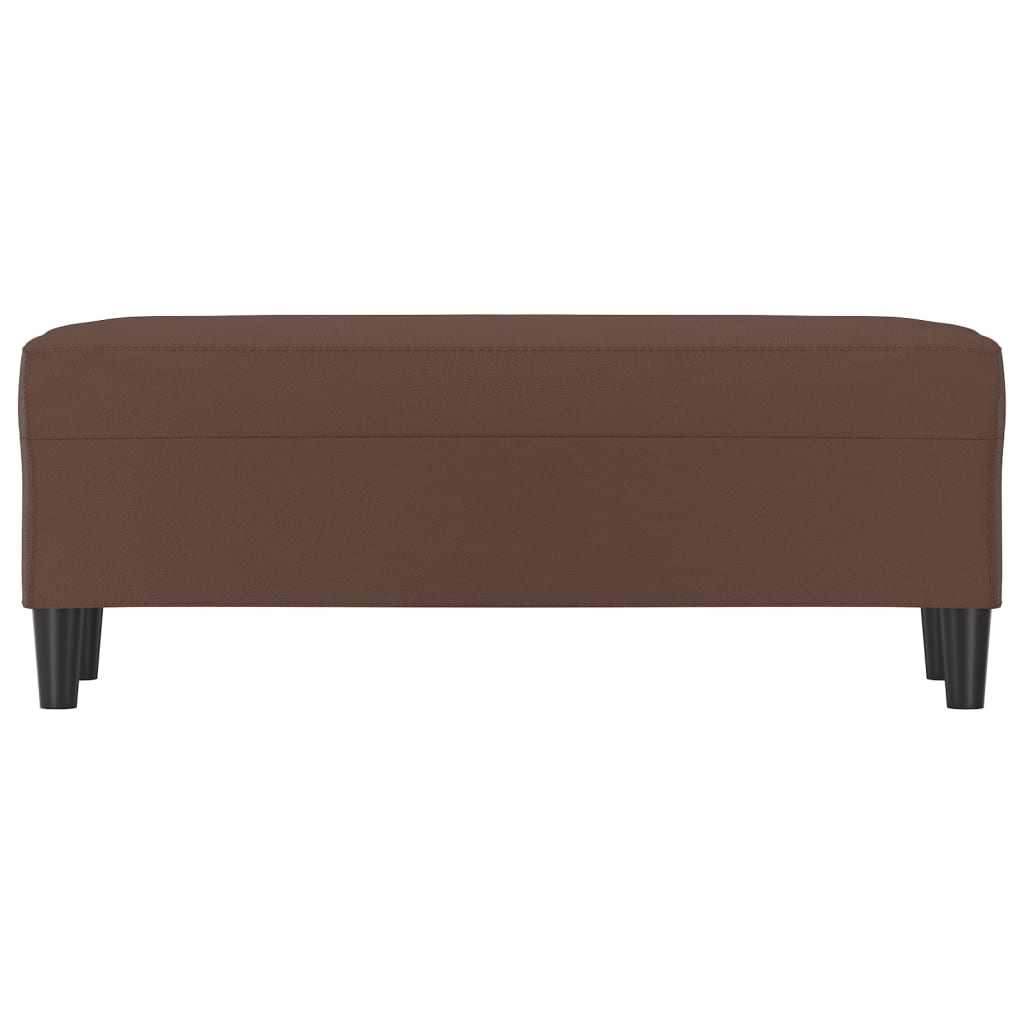 Bankje Kunstleer 100 x 35 x 41 cm Bruin
