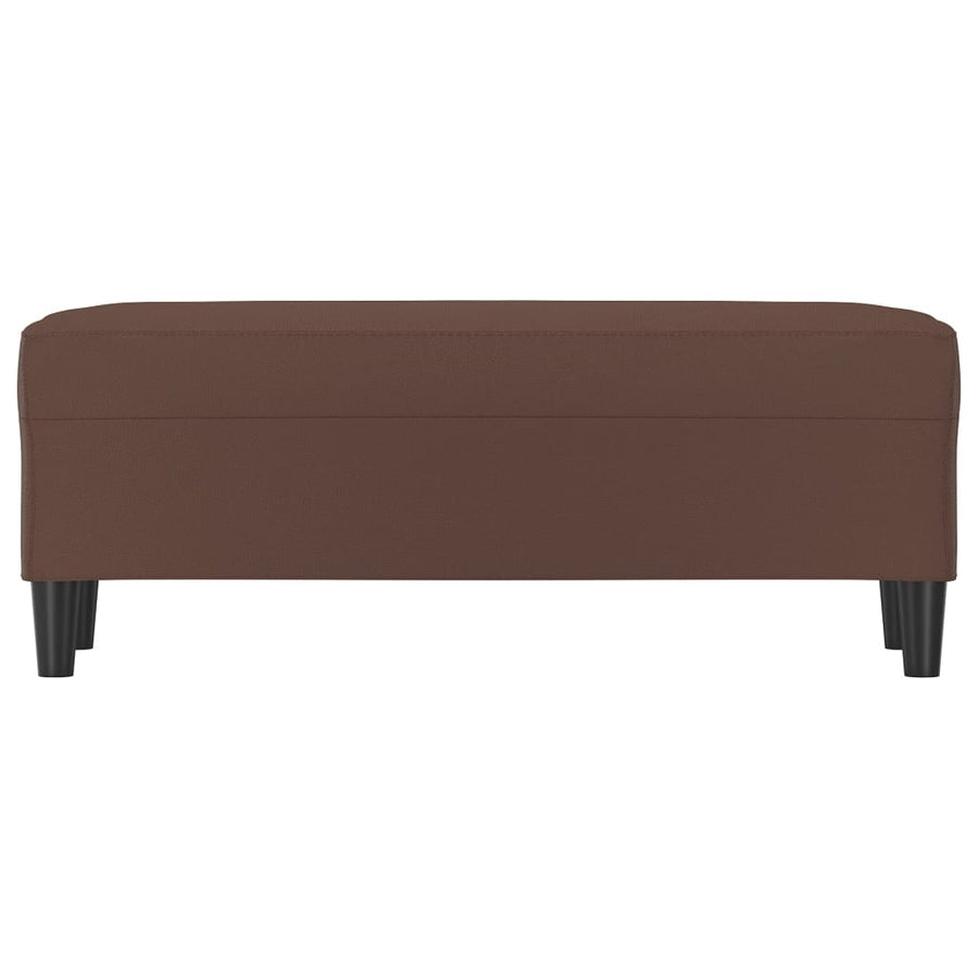 Bankje Kunstleer 100 x 35 x 41 cm Bruin