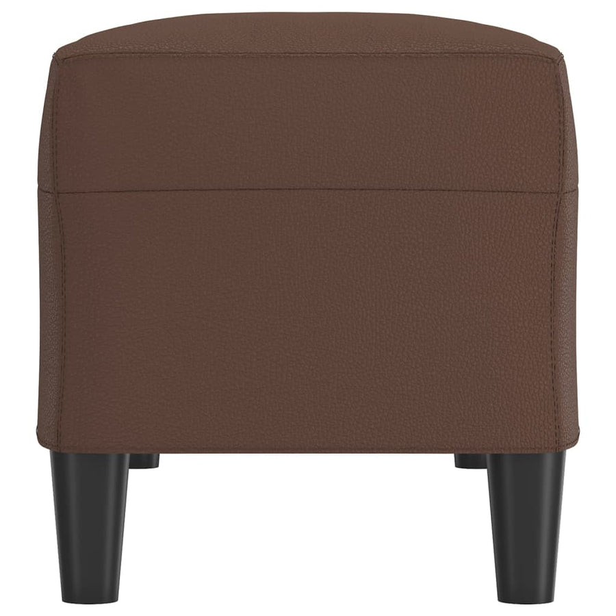 Bankje Kunstleer 100 x 35 x 41 cm Bruin