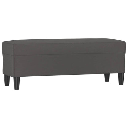 Bankje Kunstleer 100 x 35 x 41 cm Grijs