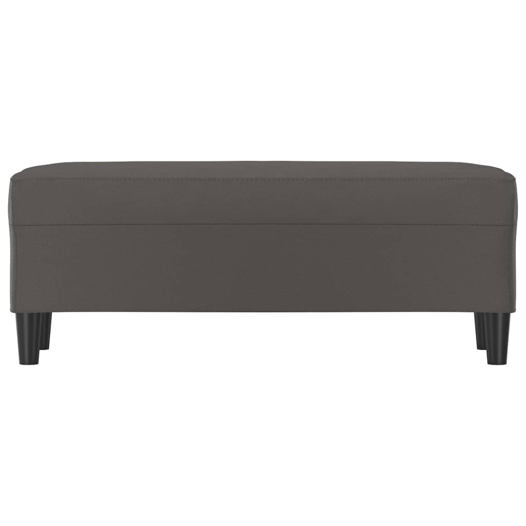 Bankje Kunstleer 100 x 35 x 41 cm Grijs