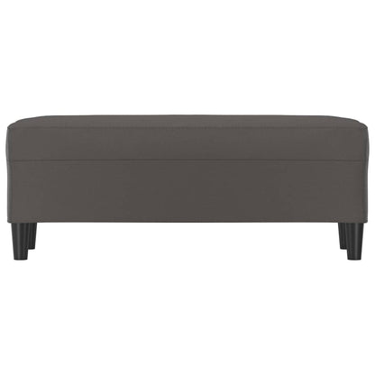 Bankje Kunstleer 100 x 35 x 41 cm Grijs