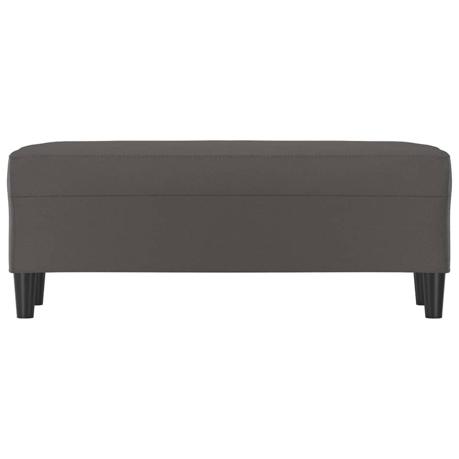 Bankje Kunstleer 100 x 35 x 41 cm Grijs