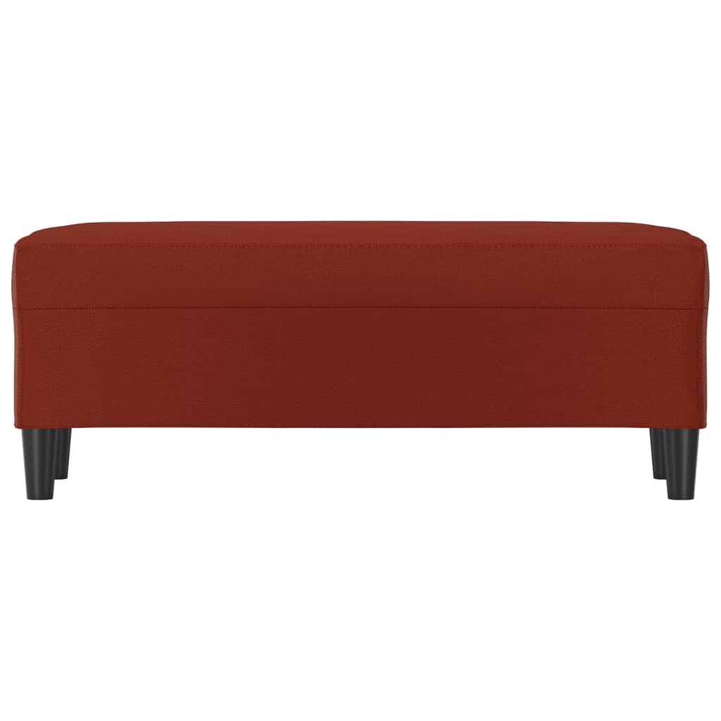 Bankje Kunstleer 100 x 35 x 41 cm Wijnrood