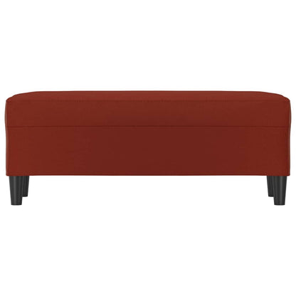 Bankje Kunstleer 100 x 35 x 41 cm Wijnrood