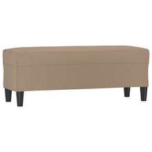 Bankje Kunstleer Kleurig 100 x 35 x 41 cm Cappuccino