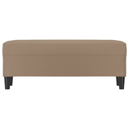 Bankje Kunstleer Kleurig 100 x 35 x 41 cm Cappuccino