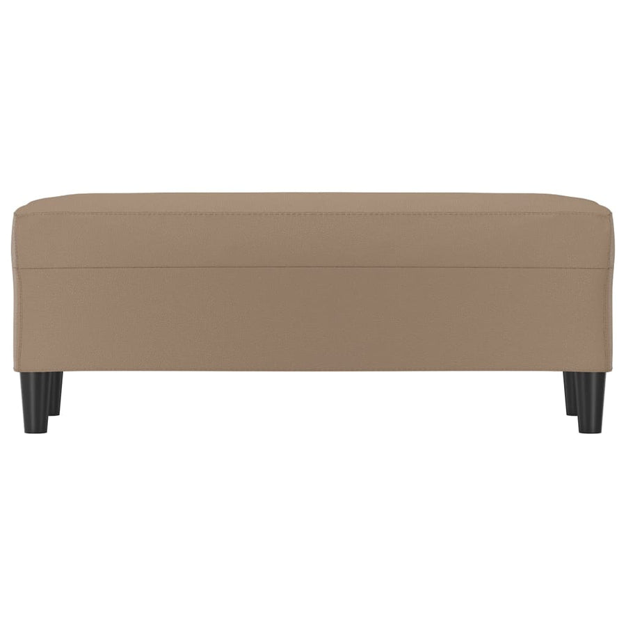 Bankje Kunstleer Kleurig 100 x 35 x 41 cm Cappuccino