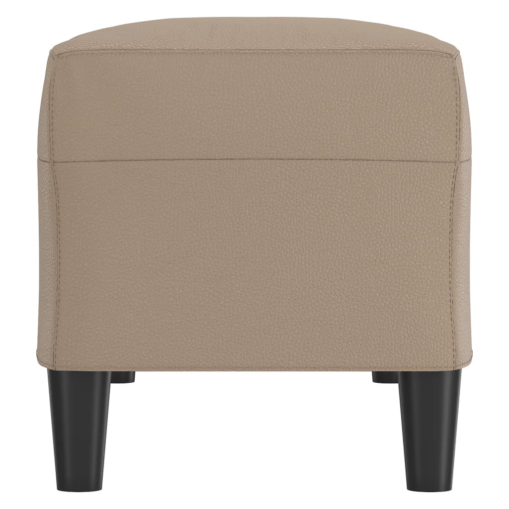 Bankje Kunstleer Kleurig 100 x 35 x 41 cm Cappuccino