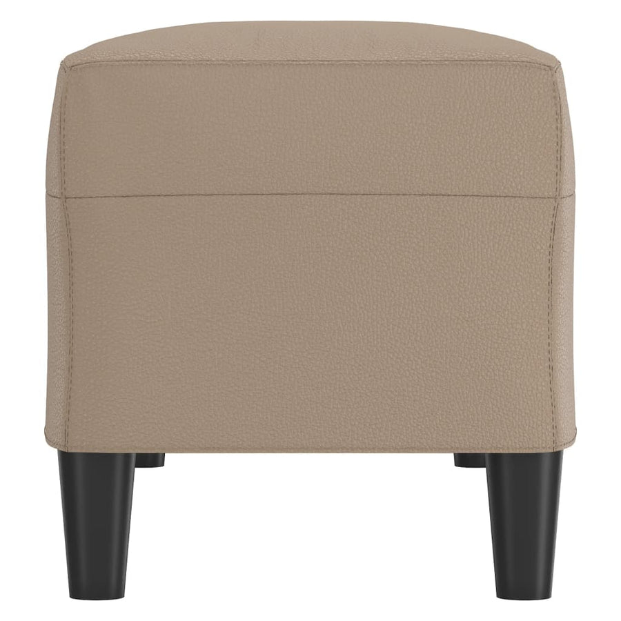 Bankje Kunstleer Kleurig 100 x 35 x 41 cm Cappuccino