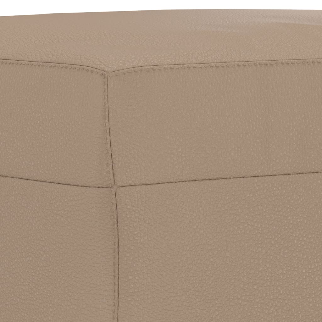 Bankje Kunstleer Kleurig 100 x 35 x 41 cm Cappuccino