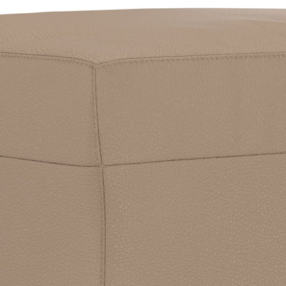Bankje Kunstleer Kleurig 100 x 35 x 41 cm Cappuccino