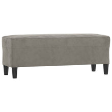 Bankje 100X35X41 Cm Fluweel Lichtgrijs