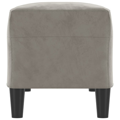 Bankje 100X35X41 Cm Fluweel Lichtgrijs