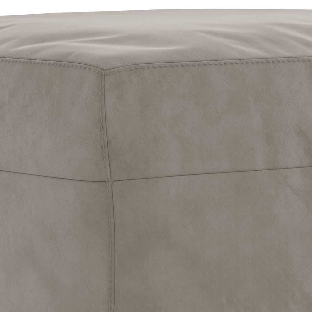 Bankje 100X35X41 Cm Fluweel Lichtgrijs