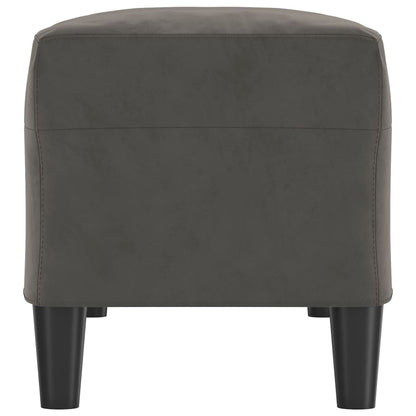 Bankje 100X35X41 Cm Fluweel Donkergrijs