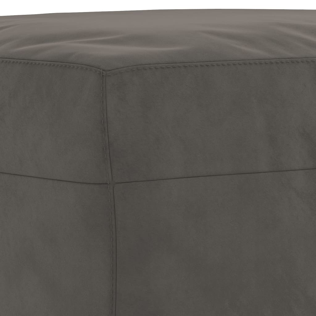 Bankje 100X35X41 Cm Fluweel Donkergrijs