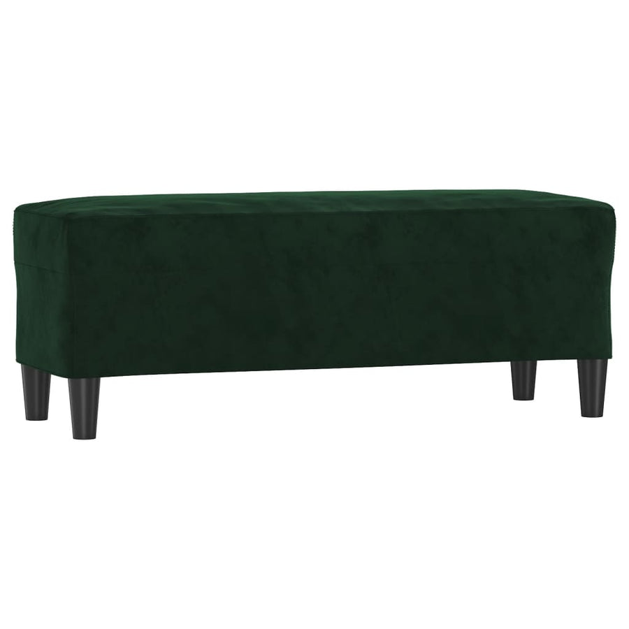 Bankje 100X35X41 Cm Fluweel Donkergroen