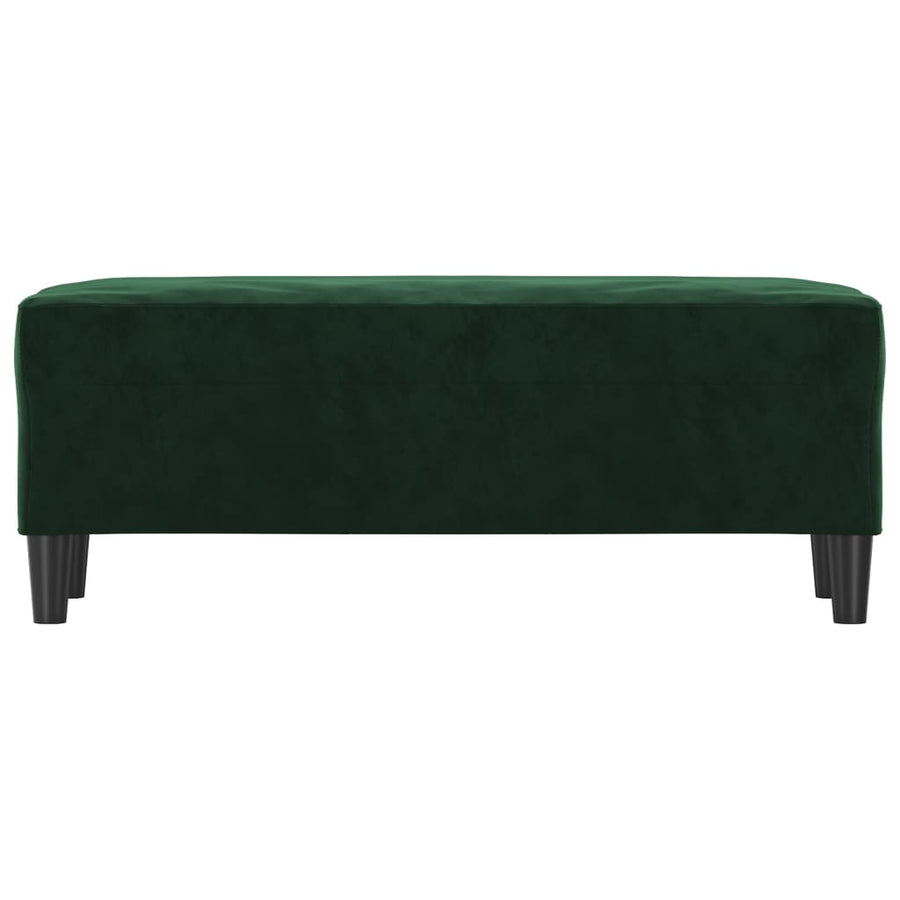 Bankje 100X35X41 Cm Fluweel Donkergroen