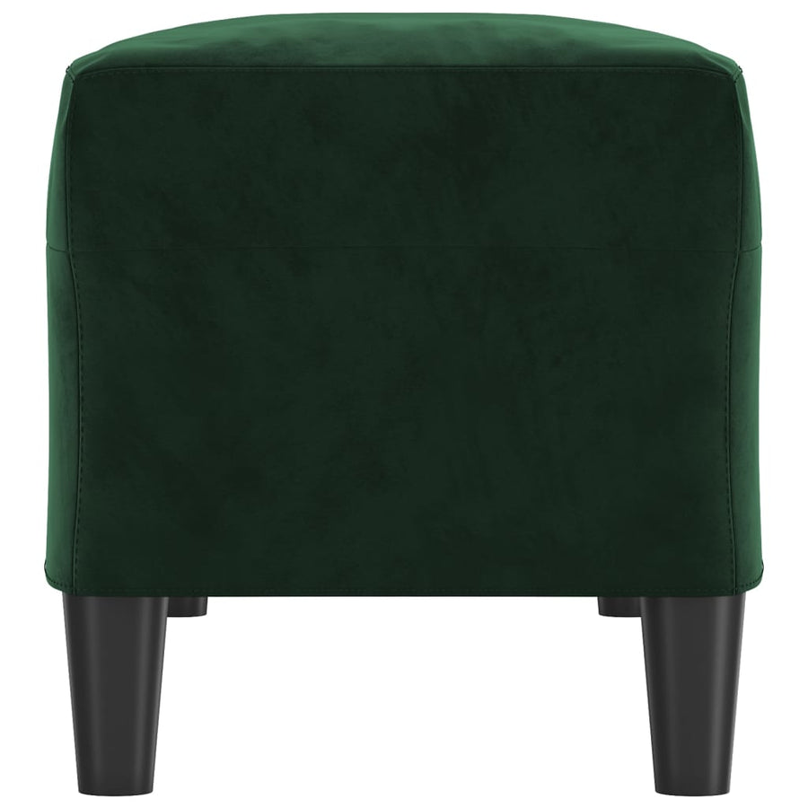 Bankje 100X35X41 Cm Fluweel Donkergroen