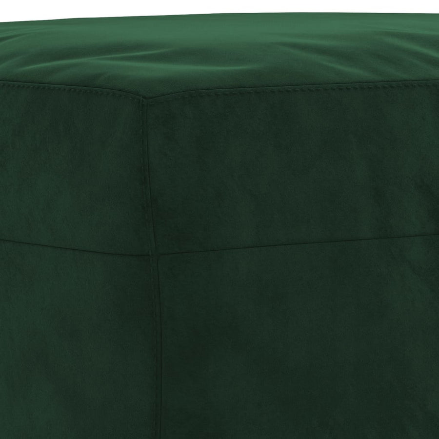 Bankje 100X35X41 Cm Fluweel Donkergroen