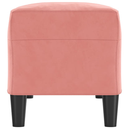 Bankje 100X35X41 Cm Fluweel Roze 100 x 35 x 41 cm