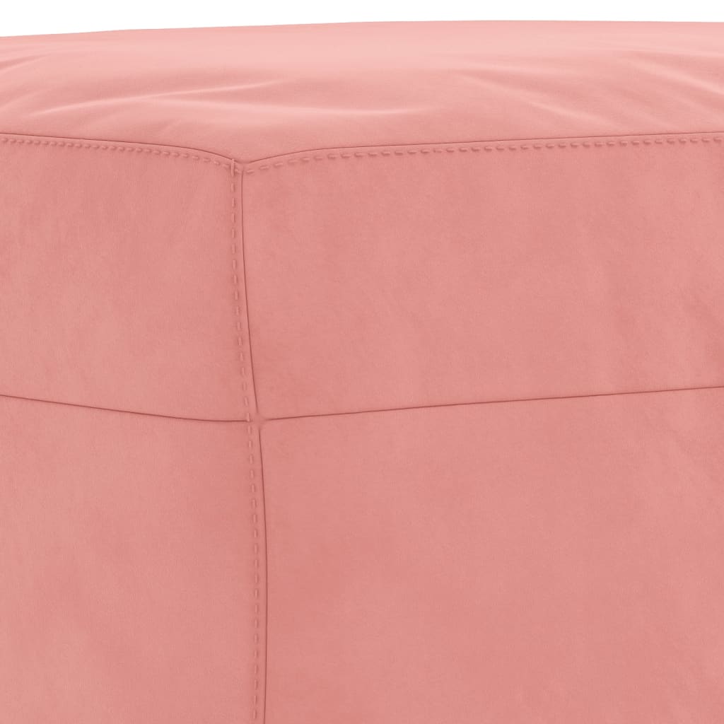 Bankje 100X35X41 Cm Fluweel Roze 100 x 35 x 41 cm