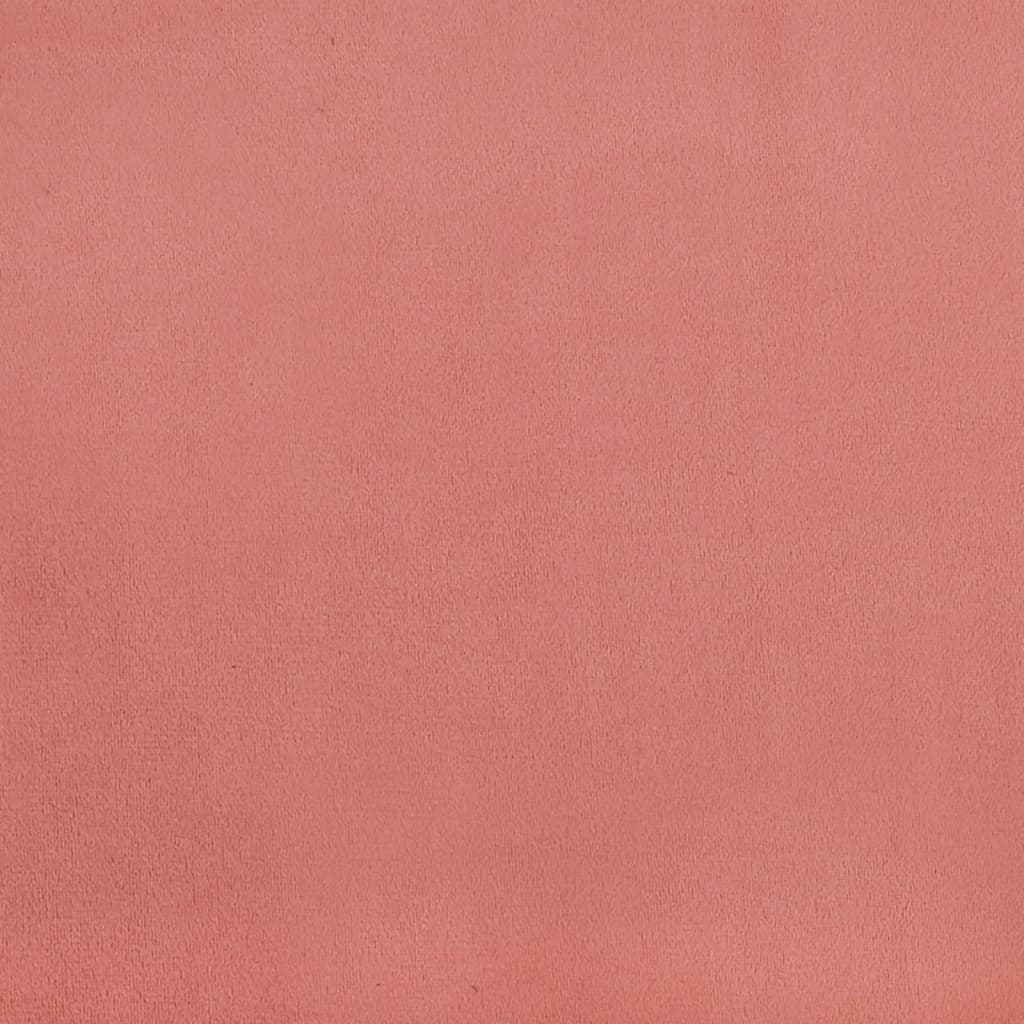 Bankje 100X35X41 Cm Fluweel Roze 100 x 35 x 41 cm
