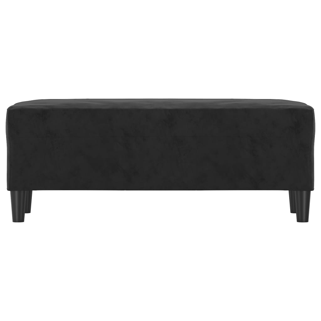 Bankje 100X35X41 Cm Fluweel Zwart