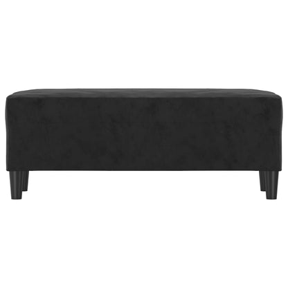 Bankje 100X35X41 Cm Fluweel Zwart
