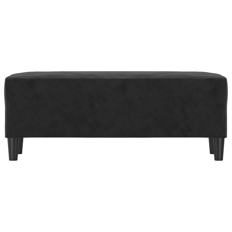 Bankje 100X35X41 Cm Fluweel Zwart