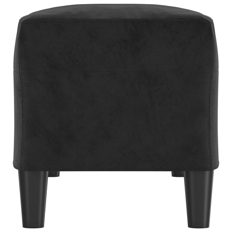 Bankje 100X35X41 Cm Fluweel Zwart