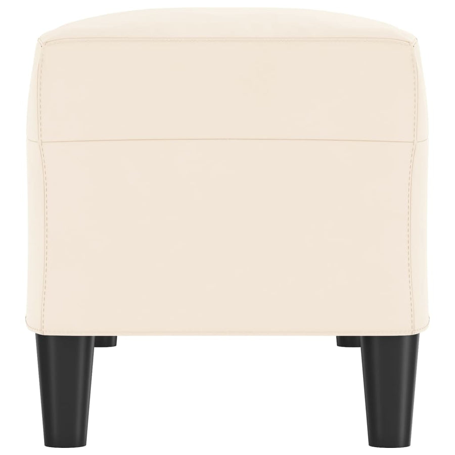 Bankje 100X35X41 Cm Fluweel Crèmekleurig