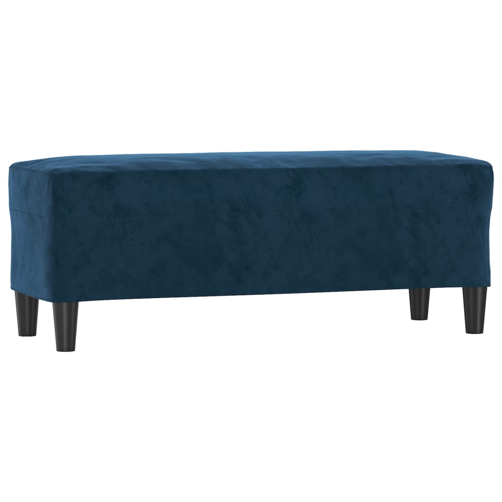 Bankje 100X35X41 Cm Fluweel Blauw