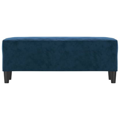 Bankje 100X35X41 Cm Fluweel Blauw